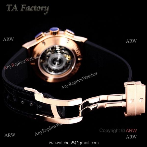 Swiss Replica Hublot Big Bang Chronograph 45mm Rose Gold Diamond Watch For Men