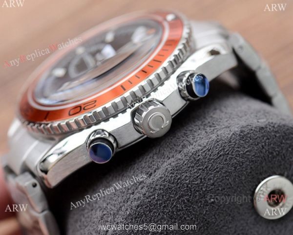 Best Copy Omega Planet Ocean 600m Chronograph Orange Bezel Watches