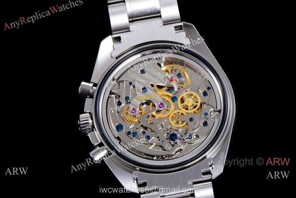 1-1 Best Replica OM Factory Omega Speedmaster Apollo 11 Watch Gray Sub-dials