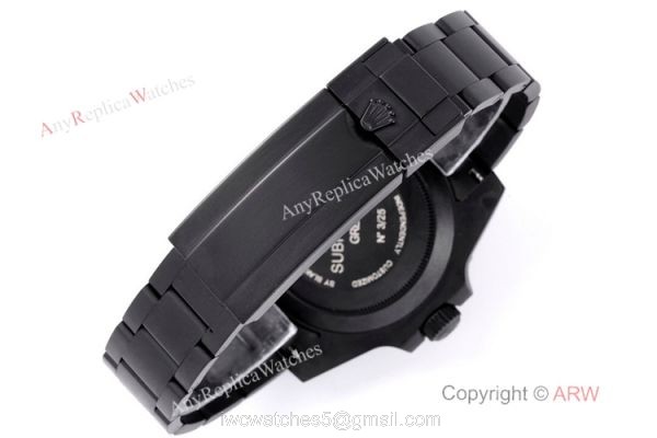IPK Best 1:1 Rolex Blaken Submariner Watch DLC Carbon