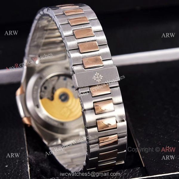 Copy Patek Philippe Annual Calendar Watches 39.5mm 2-Tone Rose Gold