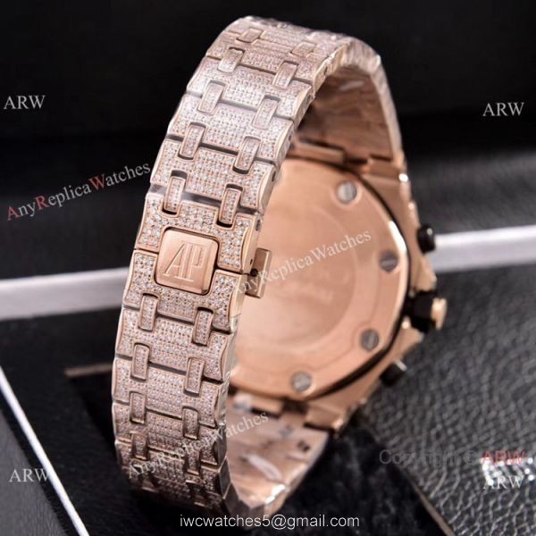 Copy Audemars Piguet Royal Oak Offshore Diver Iced Out Diamond Watches 43mm