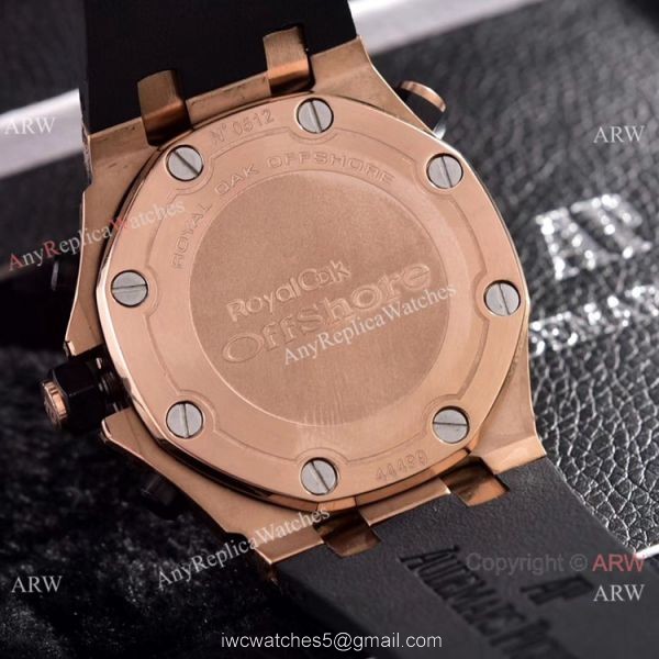Copy Audemars Piguet Diver Rose Gold Engraving Watches Chronograph Movement