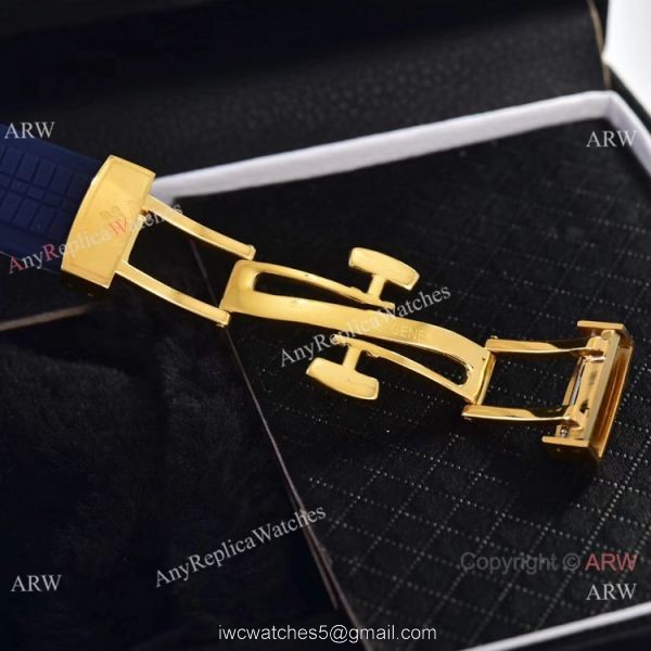 Best Replica Patek Philippe Red Gradient Dial Red Rubber Strap Watches VK Quartz