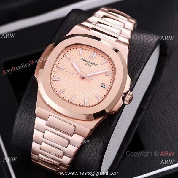 Knockoff Patek Philippe Nautilus 40mm Watches All Rose Gold