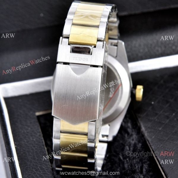Copy Tudor Heritage Black Bay Two Tone Blue Bezel Watches