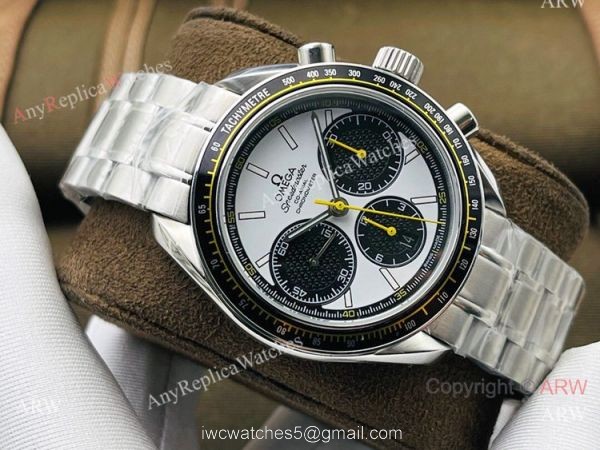TW Factory Omega Speedmaster 7750 Watch Replica Stainless Steel Panda Face