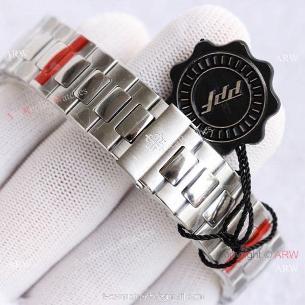 Swiss Grade Patek Philippe Nautilus PPF Factory Cal324 Watch Stainless Steel White Dial