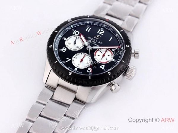 2021 New! Swiss 7750 Breitling Premier B01 Chronograph Watch Black Bezel
