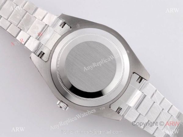 Iced Out Rolex Oyster Perpetual Pearlmaster 39 Watch Diamond Roman Markers
