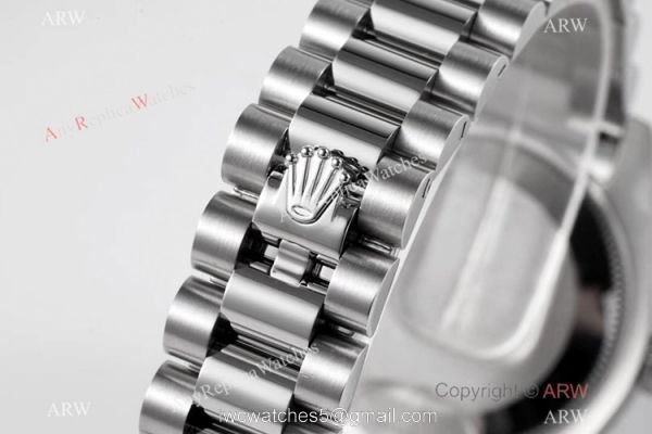 Swiss Clone Rolex Datejust 31mm Stainless Steel President Gray Dial