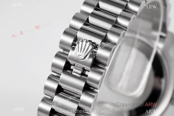 Swiss Clone Rolex Datejust President 31mm Stainless Steel White Dial