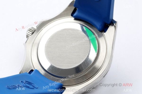 EW Factory Rolex Yacht Master 40mm Swiss 3235 904L Blue Rubber Watch AAA Replica