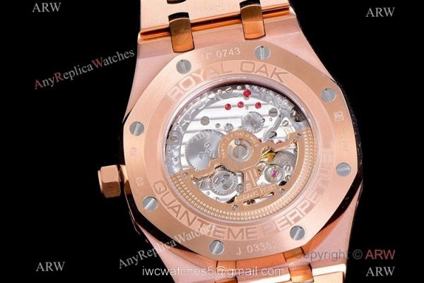 BF Factory Swiss Audemars Piguet Royal Oak Perpetual Calendar Watch Rose Gold Blue Cal.5134 Movement