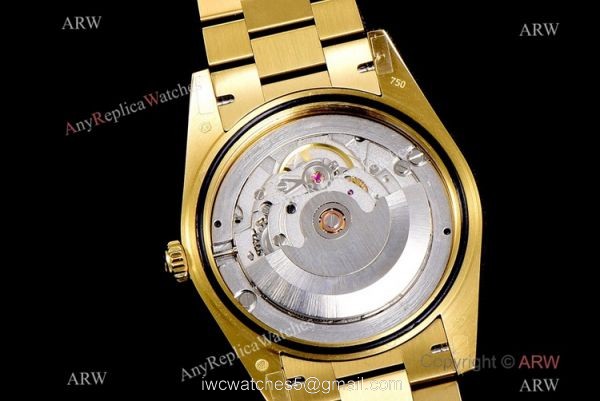 (GM Factory) Swiss Rolex Day Date 40mm Replica Watch Black Grid dial