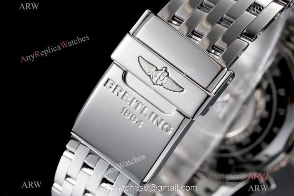 Swiss Grade Breitling Navitimer 1 41mm SS Blue Dial Watch KOR Factory A7750 Movement