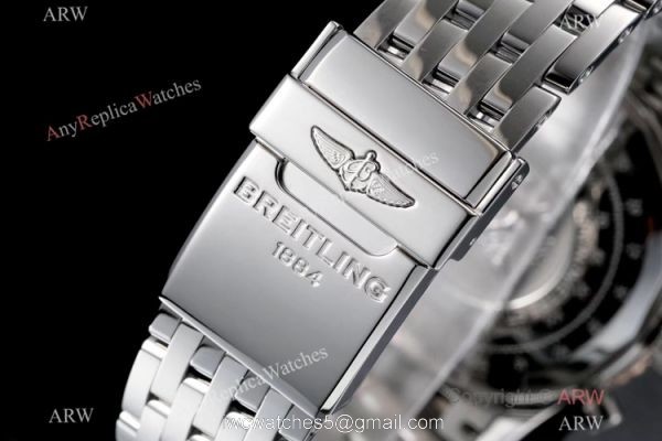 Swiss Grade Breitling Navitimer 1 41mm KOR Factory A7750 Men Watch Stainless Steel Black Dial