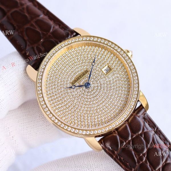 TW Factory Swiss Grade Replica Cartier Ronde Solo de Diamond Watch 42mm