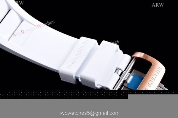 KV Factory Richard Mille RM 011 White Demon Flyback Chronograph Watch Ceramic Case