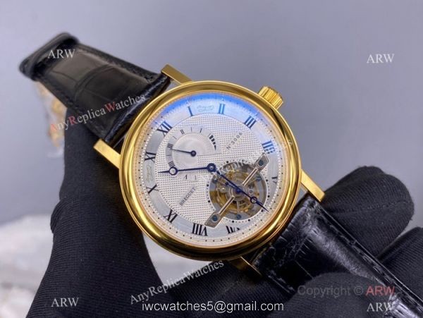 Swiss Copy Breguet N3006 Classique Complication Tourbillon 42mm Watch Yellow Gold