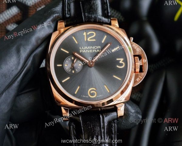 Good Quality Panerai Luminor Due 42mm Grey Dial Autmatic Watch Replica