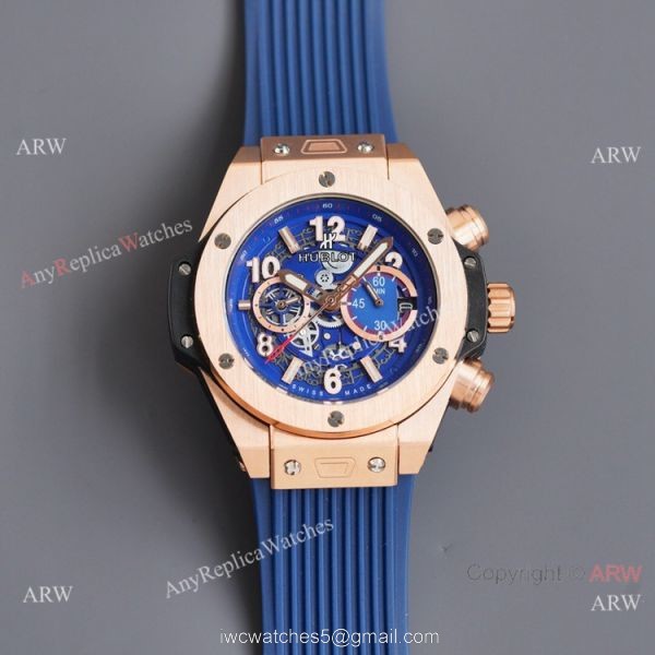 Luxury Copy Hublot Big Bang Unico Black Blue Watches