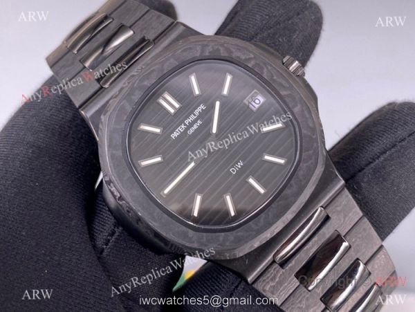 3K Factory Patek Philippe DiW Carbon Nautilus 5711 &8216;Black Grail Watch Super Clone