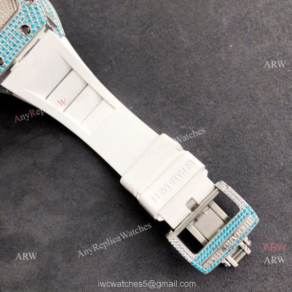 New Diamond Richard Mille RM 11-FM Flyback Chronograph Asia 7750 Watch Replica