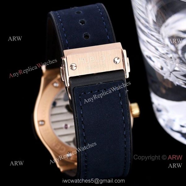 Iced Out Hublot Classic Fusion Diamond Watch 42mm Hublot Tourbillon Watch Replica