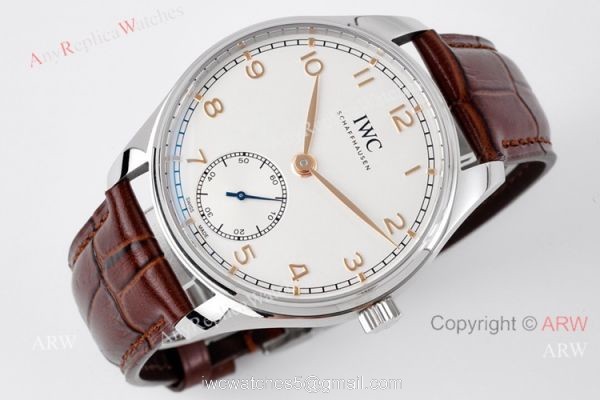 Best ZF Factory IWC Portugieser Automatic 40 White Face Swiss Clone Watches