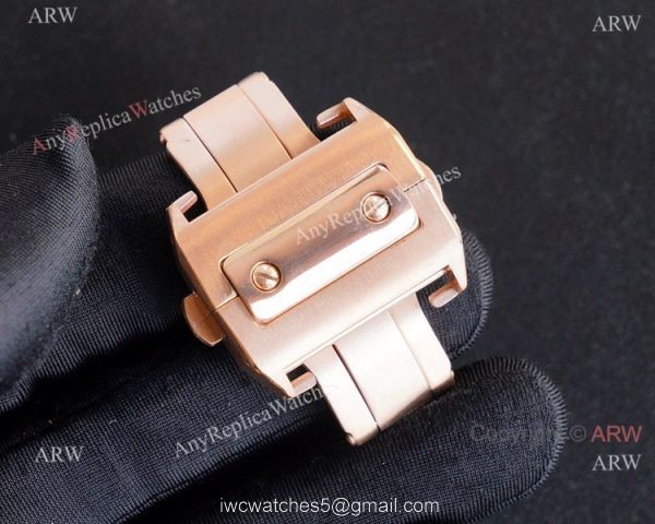 Iced Out Cartier Santos 100 Replica Watches Automatic High End Replica