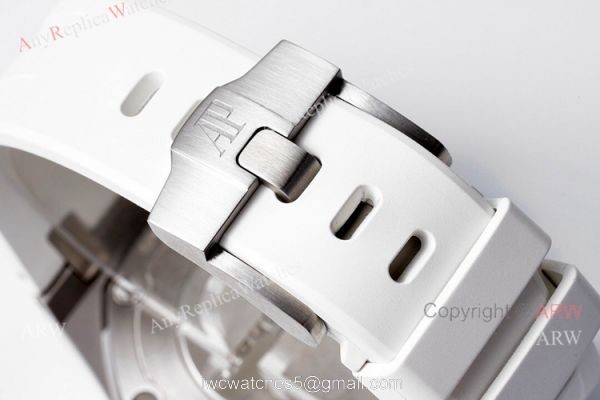 Ladies Audemars Piguet Royal Oak Offshore 37mm White Dial Quartz Watch Ref 67540sk