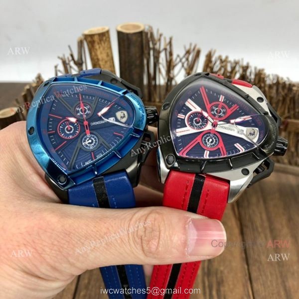 Replica Tonino Lamborghini Blue Face Chronograph Watch 46mm