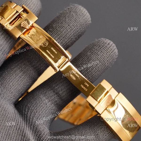 New 2021! AAA Replica Rolex Daytona Gold Meteorite Watch 43mm