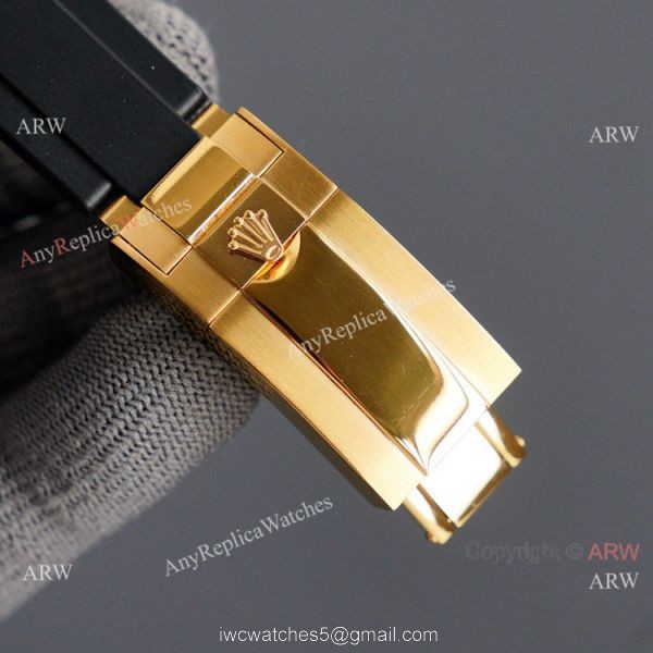 New! Swiss Quality Rolex Daytona Meteorite Dial Gold Case Watch