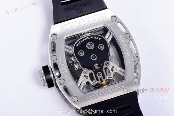 JB Factory Richard Mille Skull Watch For Sale RM 52-01 Tourbillon For Men Replica