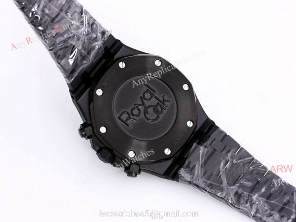 New Frosted Gold AP Watch Royal Oak All Black Chronograph Dial For Men Size 41mm High End Replica
