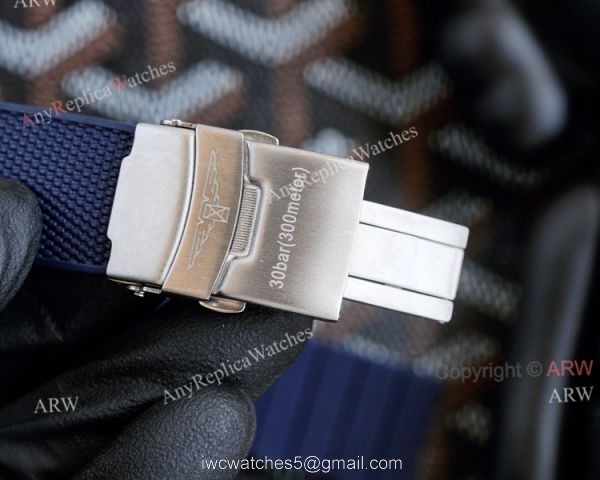 Longines Hydroconquest Automatic 41mm Replica Watches Black Face Black Rubber Band