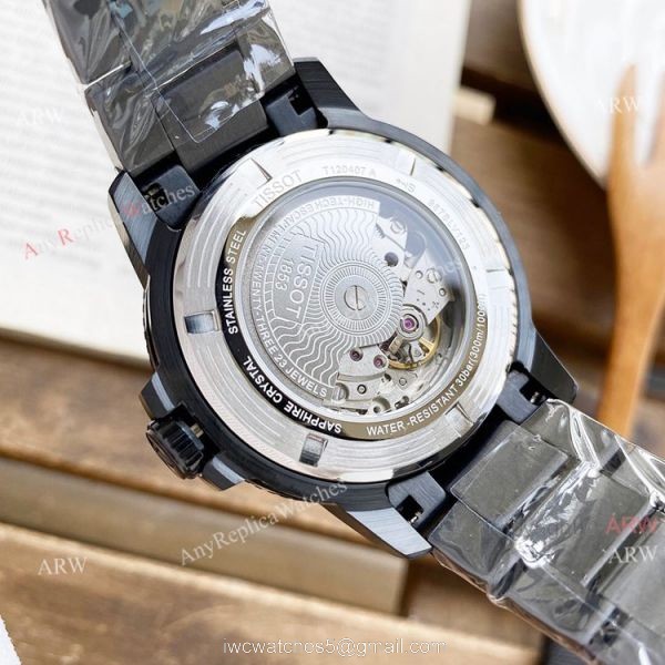 Buy High Quality Replica Tissot Seastar All Black Watch 45mm For Men