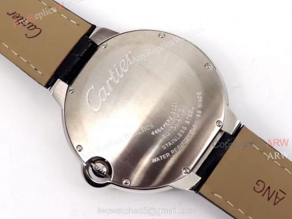 Diamond Cartier Ballon Bleu Watch 42mm High Quality Replica