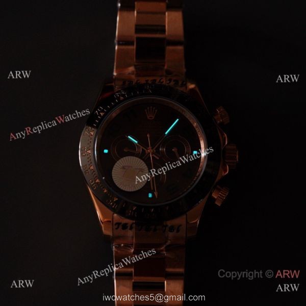 2021 New! Swiss Quality Replica Rolex Daytona 40 Watch Chocolate Arabic Markers