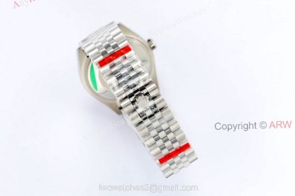 1:1 Fake EW Factory Rolex Datejust 31 Silver Face Watch With Diamond Markers