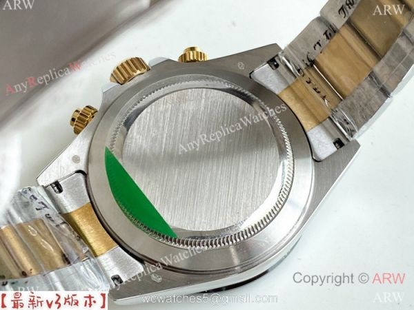 Copy Rolex Daytona A-7750 Chronograph Watch Two Tone 40mm