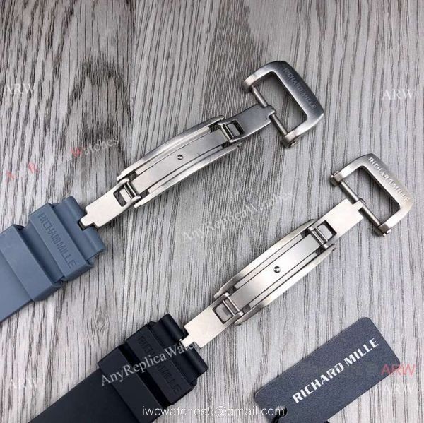 Swiss Richard Mille RM17-01 Tourbillion Watch Titanium Case