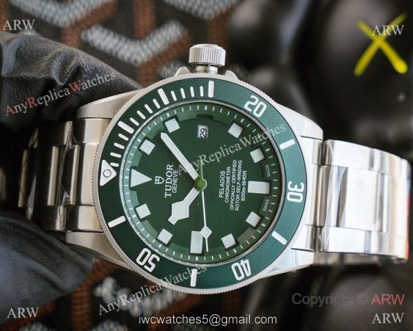 Clone Tudor Pelagos Green Dial Stainless Steel Men Watches 42mm