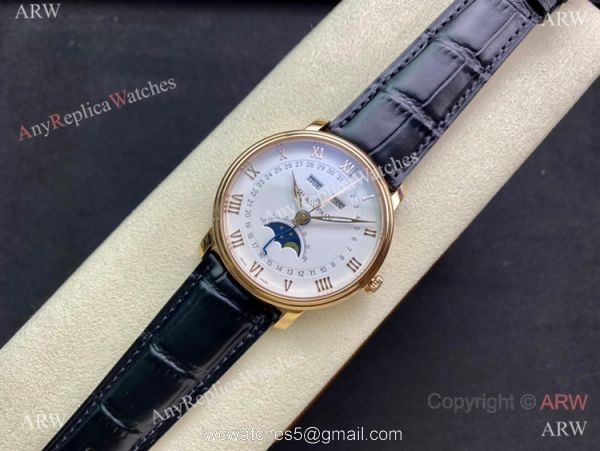 TW Factory Blancpain Villeret Cal.6654 Rose Gold Watch with Moon phase