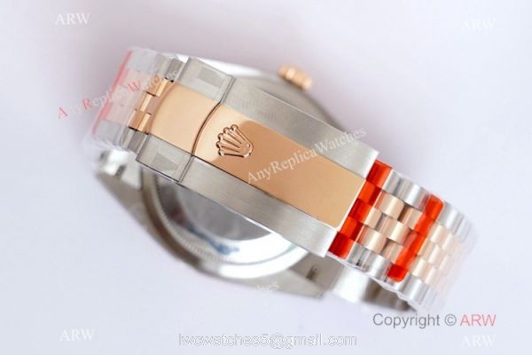 (EW)2021 New Rolex Datejust 36 EWF 3235 Watch Two Tone Rose Gold Silver Motif Dial