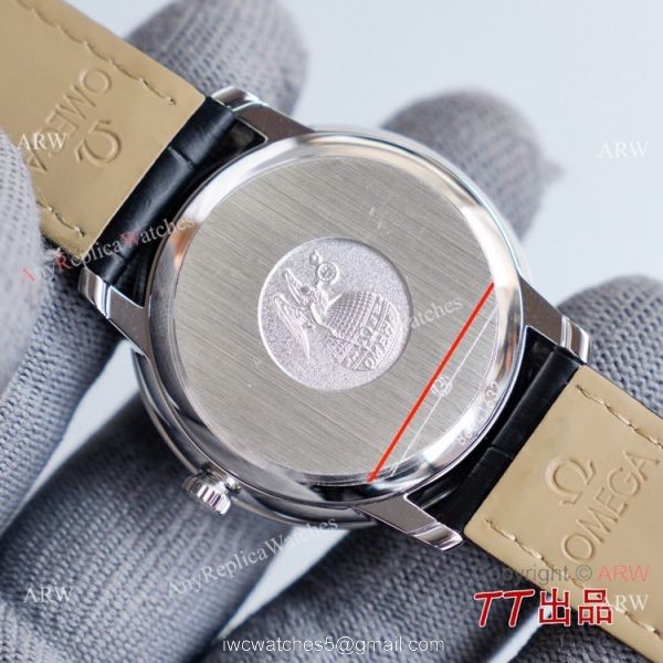 Swiss Quality Omega DeVille Co-Axial SS Rhodium Grey Dial Watch 8215 Movement