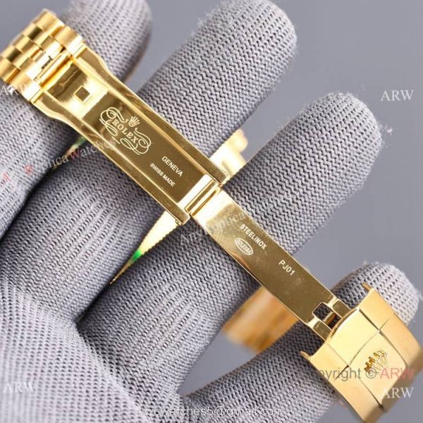 Swiss Quality Copy Rolex Datejust II 8215 Watch 904L Yellow Gold Diamond Bezel 41mm