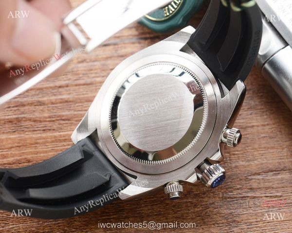 Fake Rolex Daytona Rainbow Watch Rubber Band White Dial Japan-quartz